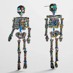 Drop Dead Hottie Earrings - Black/Multi
