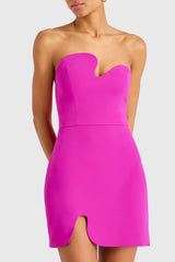 Strapless Puzzle Mini Dress