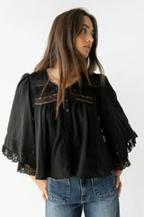 Kylee Lace Blouse In Black