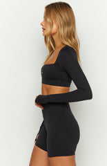 Lahana Chi Chi Black Long Sleeve Top