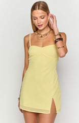 Mia Yellow Mini Dress