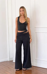 Oakley Black Asymmetric Waist Pants