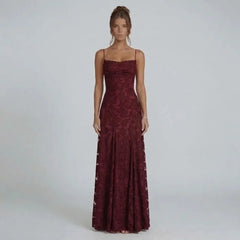 Keira Lace-Up Maxi Dress