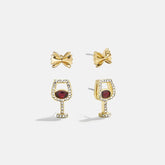 Endless Pastabilities Earring Set - Red Wine Earring Set