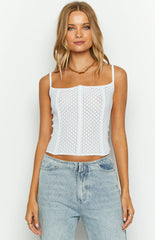 Isla White Corset