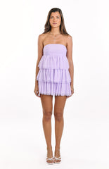 Birthday Girl Lilac Mini Party Dress