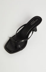 Girls Night Black Strap Kitten Heels