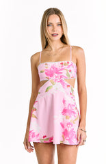 Josie Pink Floral Mini Dress
