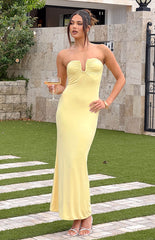 Julie Yellow Maxi Dress