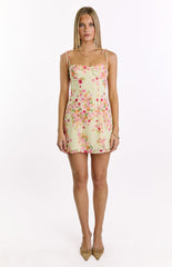 Penny Lane Yellow Bloom Mini Dress