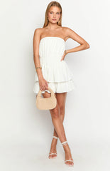 Sia White Strapless Mini Dress