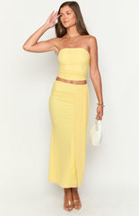 Silvie Yellow Maxi Skirt