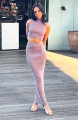 Zayrah Mocha Maxi Skirt